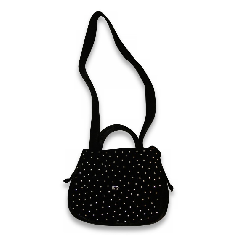 \"Sonia Rykel\" black velvet bag with rhinestones. Paris. - Moinat - Decorating accessories